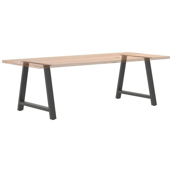 vidaXL Spisebordben A-formet 2 stk antrasitt 100x(72-73) cm stål