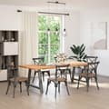 Miniatyrbilde 2 av 10: vidaXL Spisebordben A-formet 2 stk antrasitt 100x(72-73) cm stål