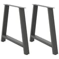 Miniatyrbilde 1 av 10: vidaXL Spisebordben A-formet 2 stk antrasitt 100x(72-73) cm stål