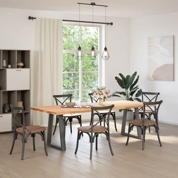 vidaXL sohvapöydän jalat V-muoto 2 kpl antrasiittia 50x(72-73)cm teräs