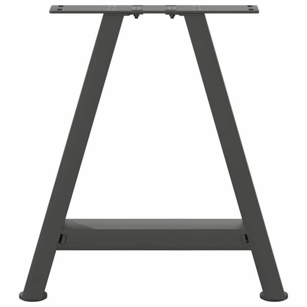 vidaXL Salongbordben A-formet 2 stk antrasitt 50x(42-43) cm stål