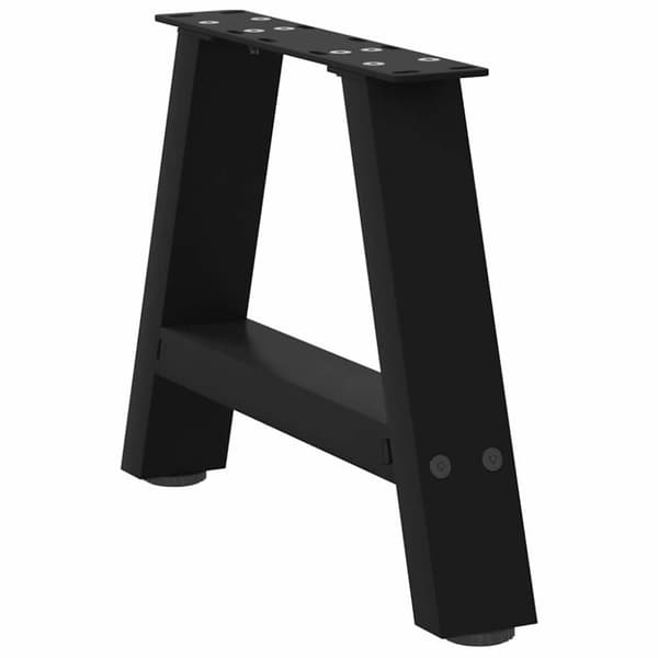 vidaXL Soffbordsben A-formade 2 st svart 40x(30-31) cm stål