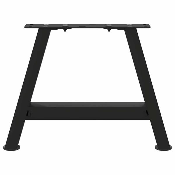 vidaXL Soffbordsben A-formade 2 st svart 40x(30-31) cm stål