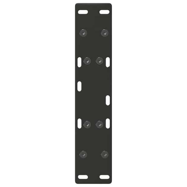 vidaXL Soffbordsben A-formade 2 st svart 40x(30-31) cm stål