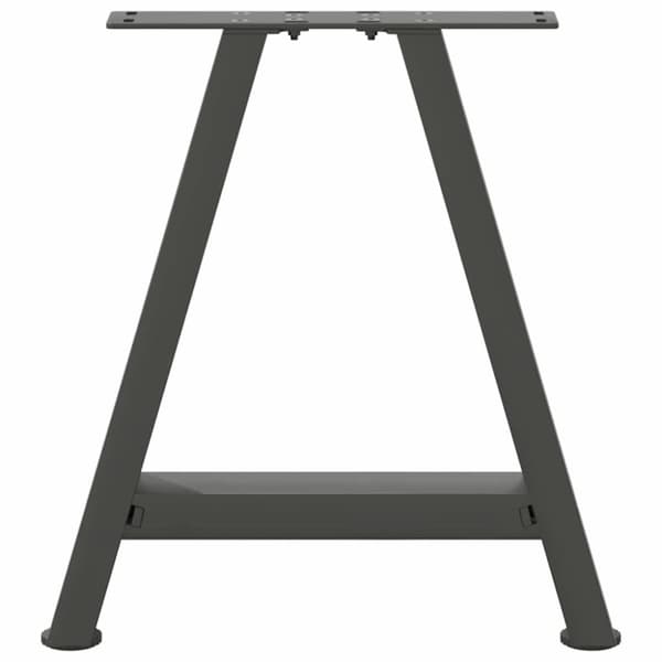 vidaXL Soffbordsben A-formade 2 st antracit 38x(42-43) cm stål