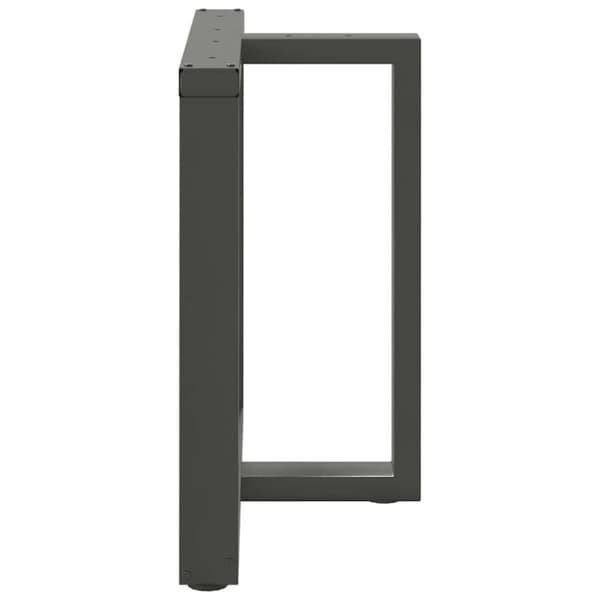 vidaXL Spisebordben T-formet 2 stk antrasitt 80x35x(72-73) cm stål