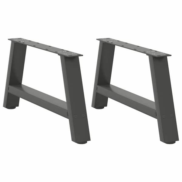 vidaXL Sohvapöydän jalat A-muotoiset 2 kpl Antrasiitti 60x(30-31) cm
