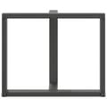 Miniatyrbilde 6 av 10: vidaXL Spisebordben T-formet 2 stk antrasitt 90x35x(72-73) cm stål