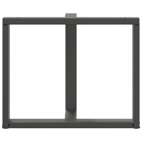 vidaXL Spisebordben T-formet 2 stk antrasitt 90x35x(72-73) cm stål