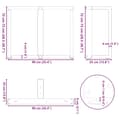 Miniatyrbilde 10 av 10: vidaXL Spisebordben T-formet 2 stk antrasitt 90x35x(72-73) cm stål