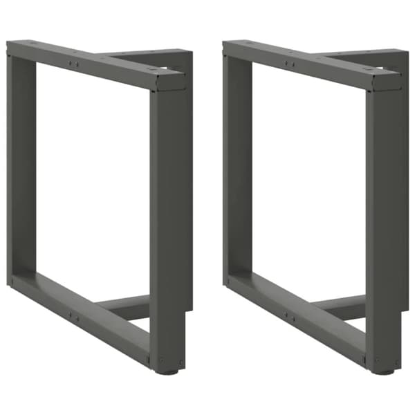 vidaXL Spisebordben T-formet 2 stk antrasitt 90x35x(72-73) cm stål