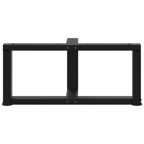 vidaXL sofabordben T-formet 2 stk 60x25x(30-31) cm stål sort
