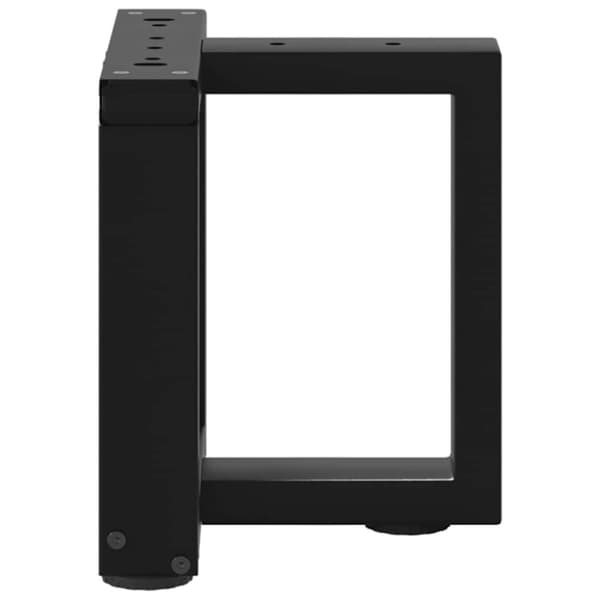 vidaXL Soffbordsben T-formade 2 st svart 30x25x(30-31) cm stål