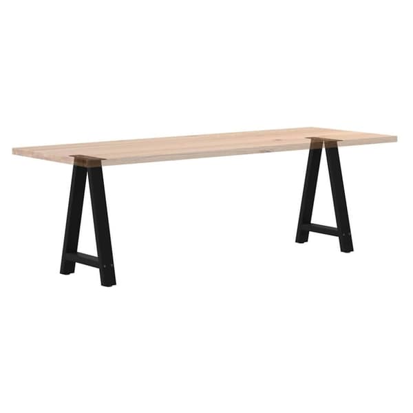 vidaXL Soffbordsben A-formade 2 st svart 60x(72-73) cm stål