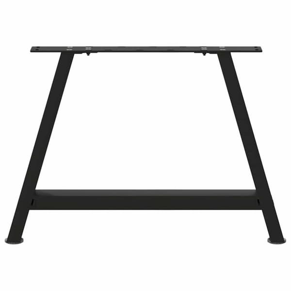 vidaXL Salongbordben A-formet 2 stk svart 70 x (42-43) cm stål