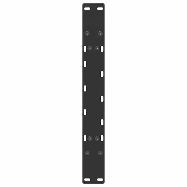 vidaXL Salongbordben A-formet 2 stk svart 70 x (42-43) cm stål