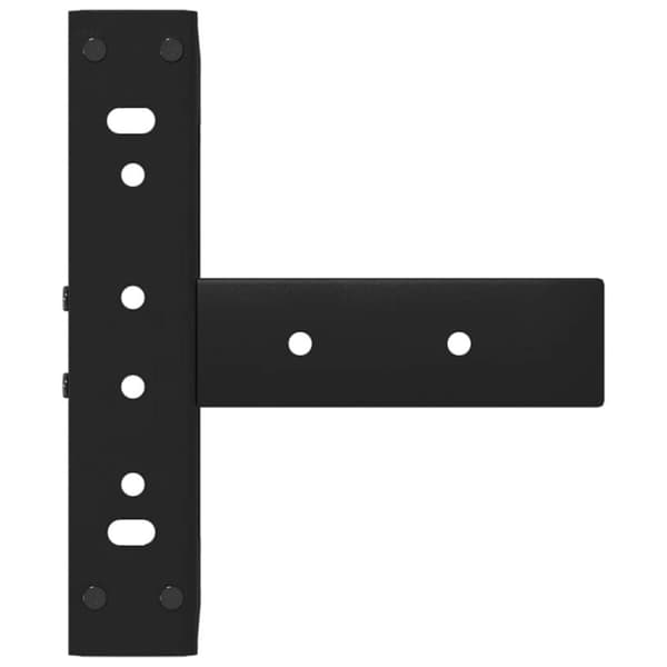 vidaXL Soffbordsben T-formade 2 st svart 28x25x(42-43) cm stål