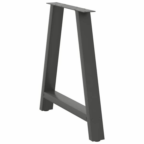 vidaXL Spisebordben A-formet 2 stk antrasitt 80x(72-73) cm stål
