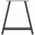 Miniatyrbilde 5 av 10: vidaXL Spisebordben A-formet 2 stk antrasitt 80x(72-73) cm stål