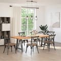 Miniatyrbilde 2 av 10: vidaXL Spisebordben A-formet 2 stk antrasitt 80x(72-73) cm stål