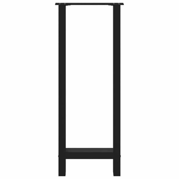 vidaXL sofabordben 2 stk. 50x(100-101) cm stål sort