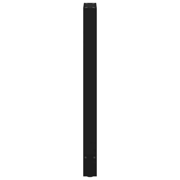 vidaXL sofabordben 2 stk. 50x(100-101) cm stål sort