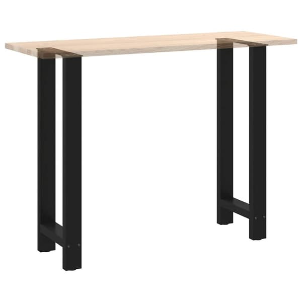 vidaXL sofabordben 2 stk. 50x(100-101) cm stål sort