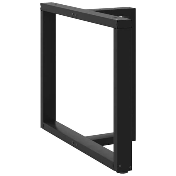 vidaXL Ruokapöydän jalat T-muotoiset 2 kpl musta 90x35x(72-73) cm teräs