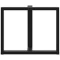 Pikkukuva 6 / 10: vidaXL Ruokapöydän jalat T-muotoiset 2 kpl musta 90x35x(72-73) cm teräs
