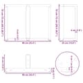Pikkukuva 10 / 10: vidaXL Ruokapöydän jalat T-muotoiset 2 kpl musta 90x35x(72-73) cm teräs