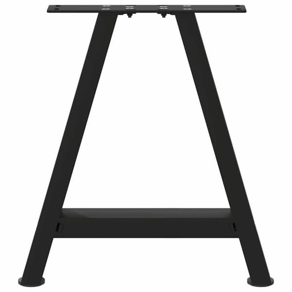 vidaXL Sohvapöydän jalat A-muotoiset 2 kpl Musta 38x(42-43) cm Teräs