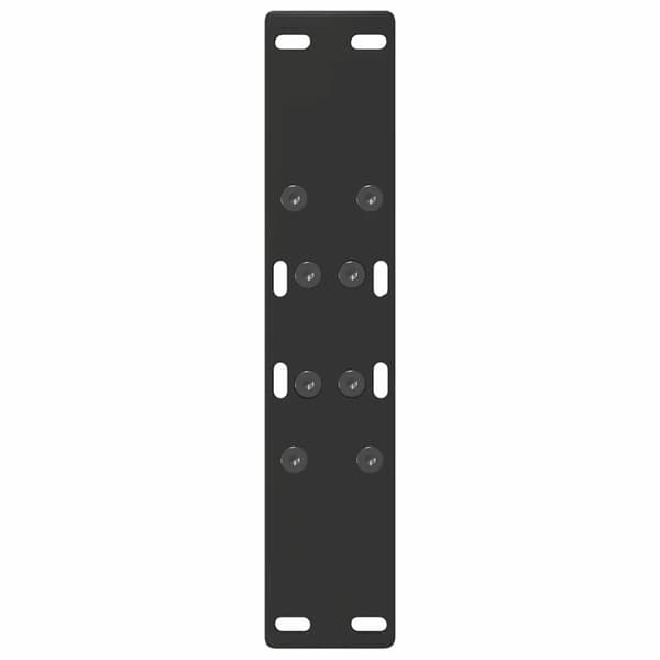 vidaXL Sohvapöydän jalat A-muotoiset 2 kpl Musta 38x(42-43) cm Teräs