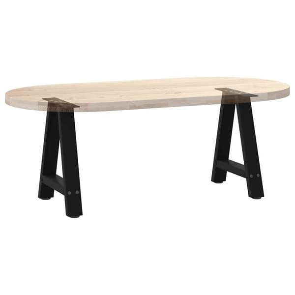 vidaXL Sohvapöydän jalat A-muotoiset 2 kpl Musta 38x(42-43) cm Teräs