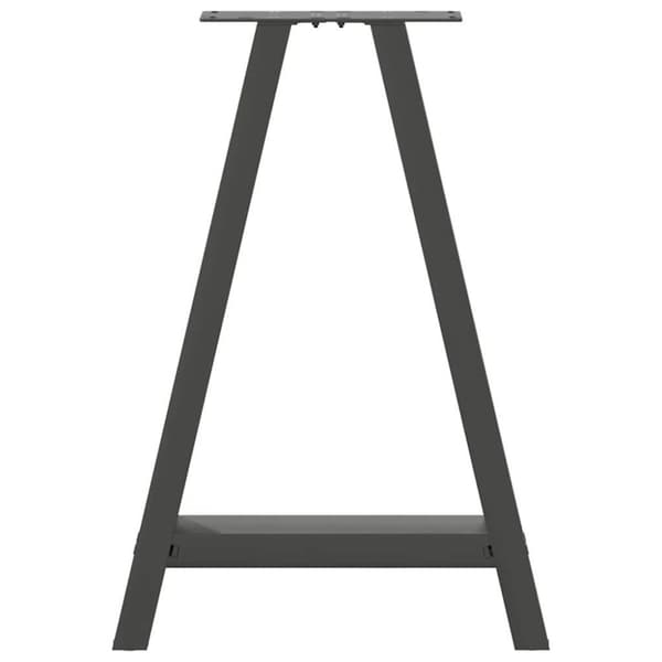 vidaXL Soffbordsben A-formade 2 st antracit 60x(72-73) cm stål