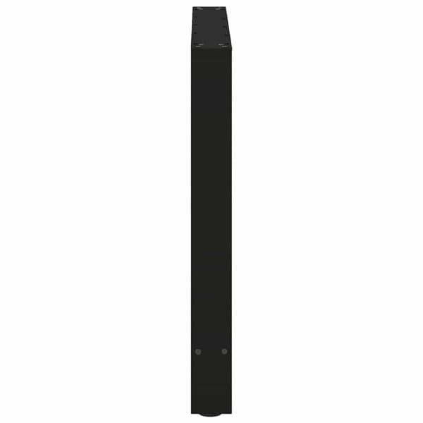 vidaXL Soffbordsben svart 2 st 70x(72-73) cm stål
