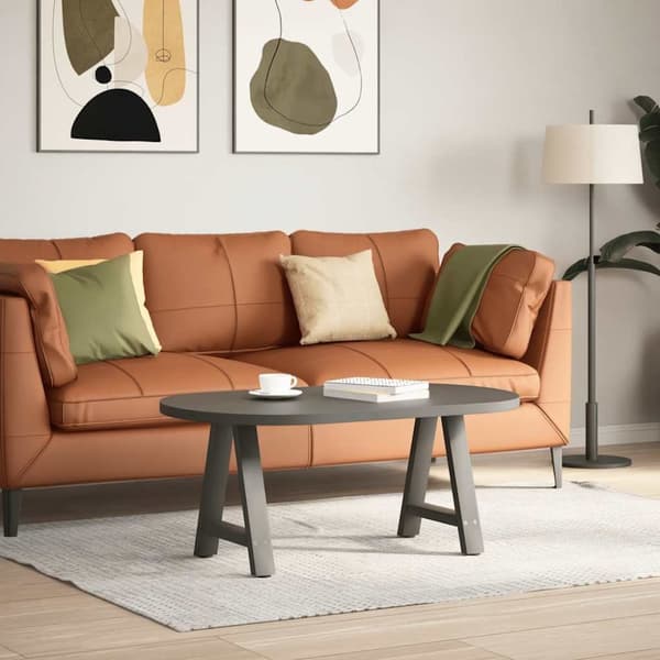 vidaXL Sohvapöydän jalat A-muotoiset 2 kpl antrasiitti 38x(42-43) cm teräs