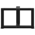 Miniatyrbillede 6 af 10: vidaXL sofabordben T-formet 2 stk 50x25x(30-31) cm stål sort