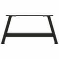 Miniatyrbilde 5 av 10: vidaXL Salongbordben A-formet 2 stk svart 60x(30-31) cm stål