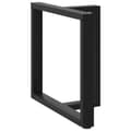 Miniatyrbillede 4 af 10: vidaXL Spisebordsben T-formet 2 stk 80x35x(72-73) cm stål sort