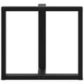 Miniatyrbillede 5 af 10: vidaXL Spisebordsben T-formet 2 stk 80x35x(72-73) cm stål sort