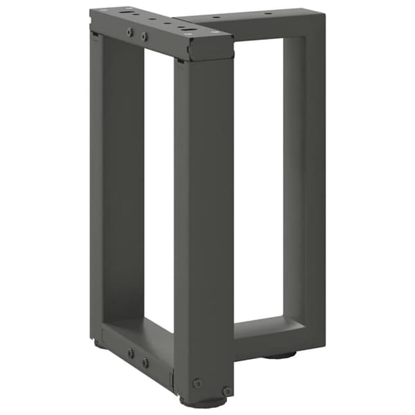 vidaXL Salongbordben T-formet 2 stk antrasitt 28x25x(42-43) cm stål