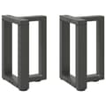 Miniatyrbilde 1 av 10: vidaXL Salongbordben T-formet 2 stk antrasitt 28x25x(42-43) cm stål