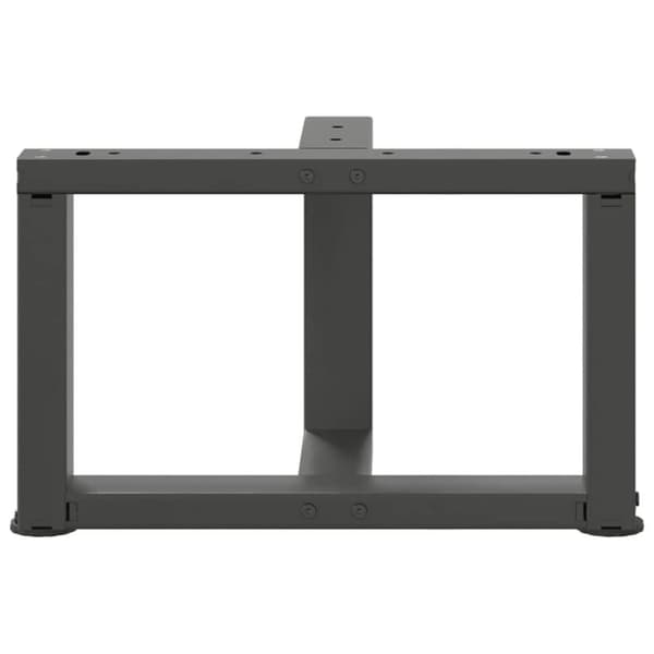 vidaXL Salongbordben T-formet 2 stk antrasitt 40x25x(30-31) cm stål