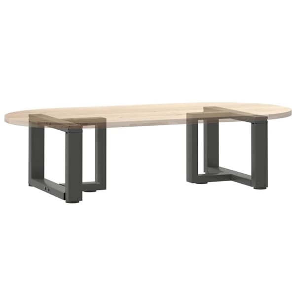 vidaXL Salongbordben T-formet 2 stk antrasitt 40x25x(30-31) cm stål