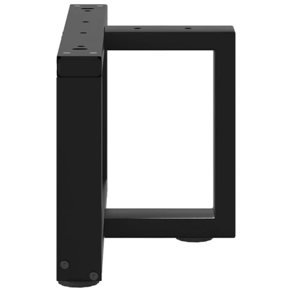 vidaXL Salongbordben T-formet 2 stk svart 40x25x(30-31) cm stål