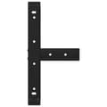 Miniatyrbilde 6 av 10: vidaXL Salongbordben T-formet 2 stk svart 40x25x(30-31) cm stål