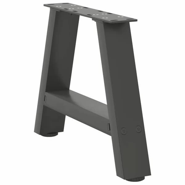 vidaXL Soffbordsben A-formade 2 st antracit 30x(30-31) cm stål