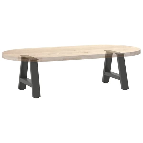 vidaXL Soffbordsben A-formade 2 st antracit 30x(30-31) cm stål