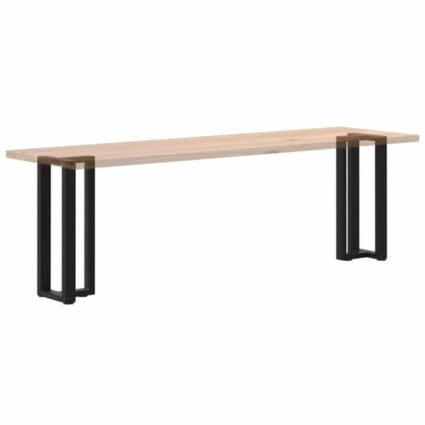 vidaXL Konsollbordben T-formet 2 stk svart 25x28x(72-73) cm stål