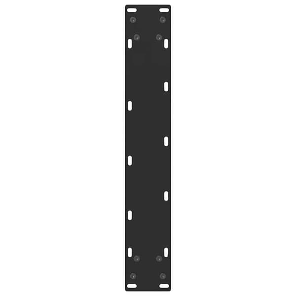 vidaXL Baaripöydän jalat 2 kpl musta 40x(110-111) cm teräs